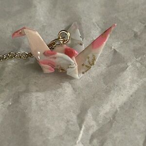 Elegant Origami Crane Single Hook Earring